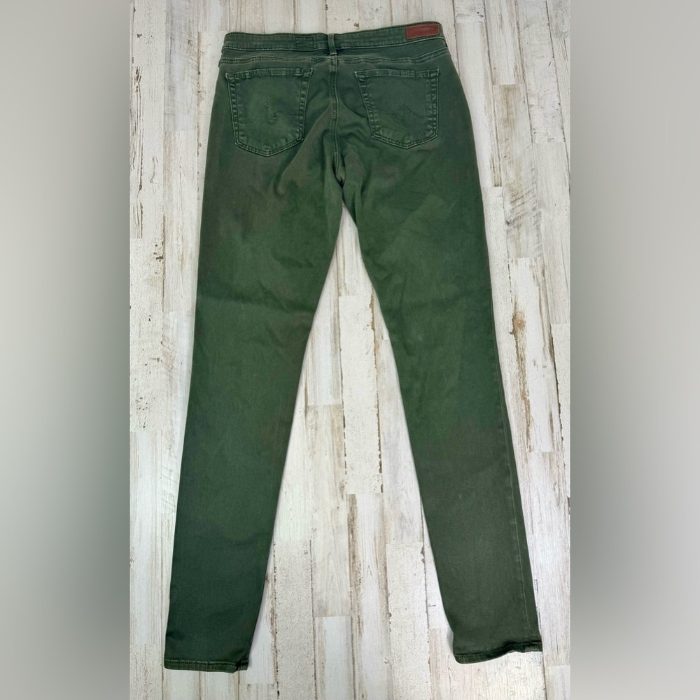 AG Adriano Goldschmied Jeans Womens 31R Green The Legging Super Skinny Fit - Picture 11 of 13